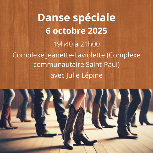 Danse spéciale (Niveau 5) - 6 octobre 2025 - Saint-Paul