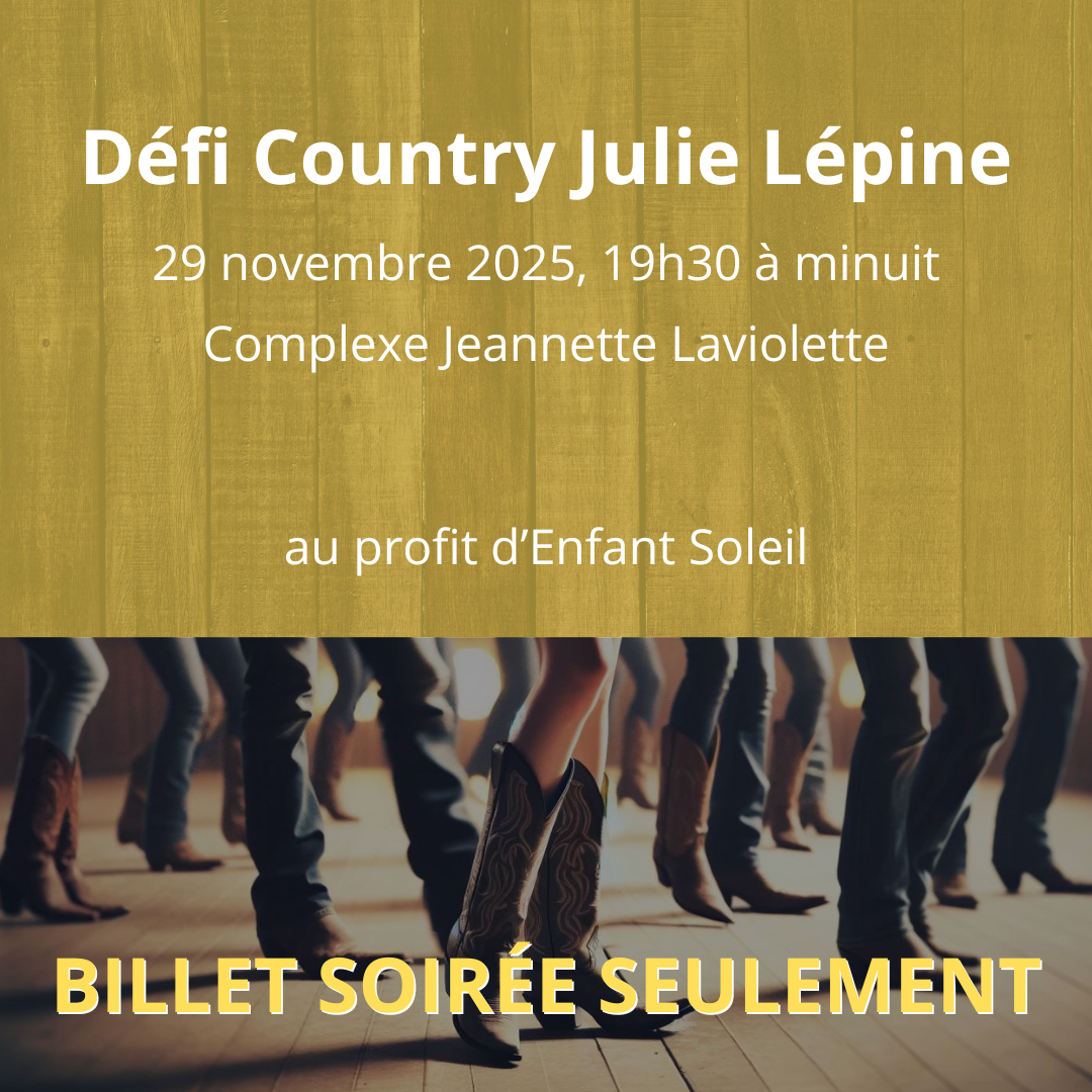 Défi Country Julie Lépine - BILLET SOIRÉE SEULEMENT