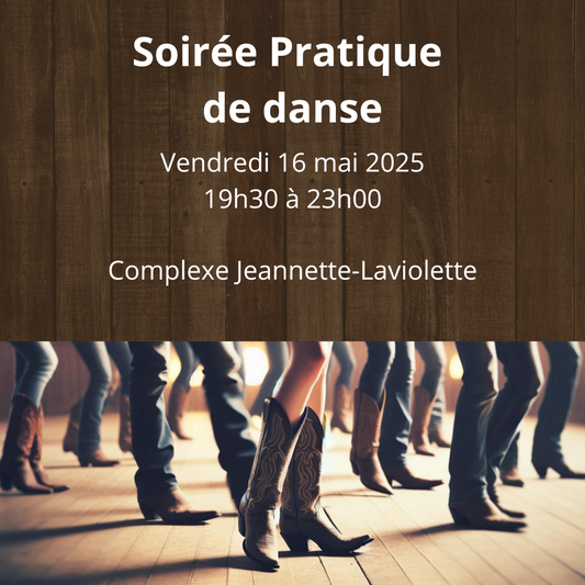Soirée pratique de danse - 16 mai 2025